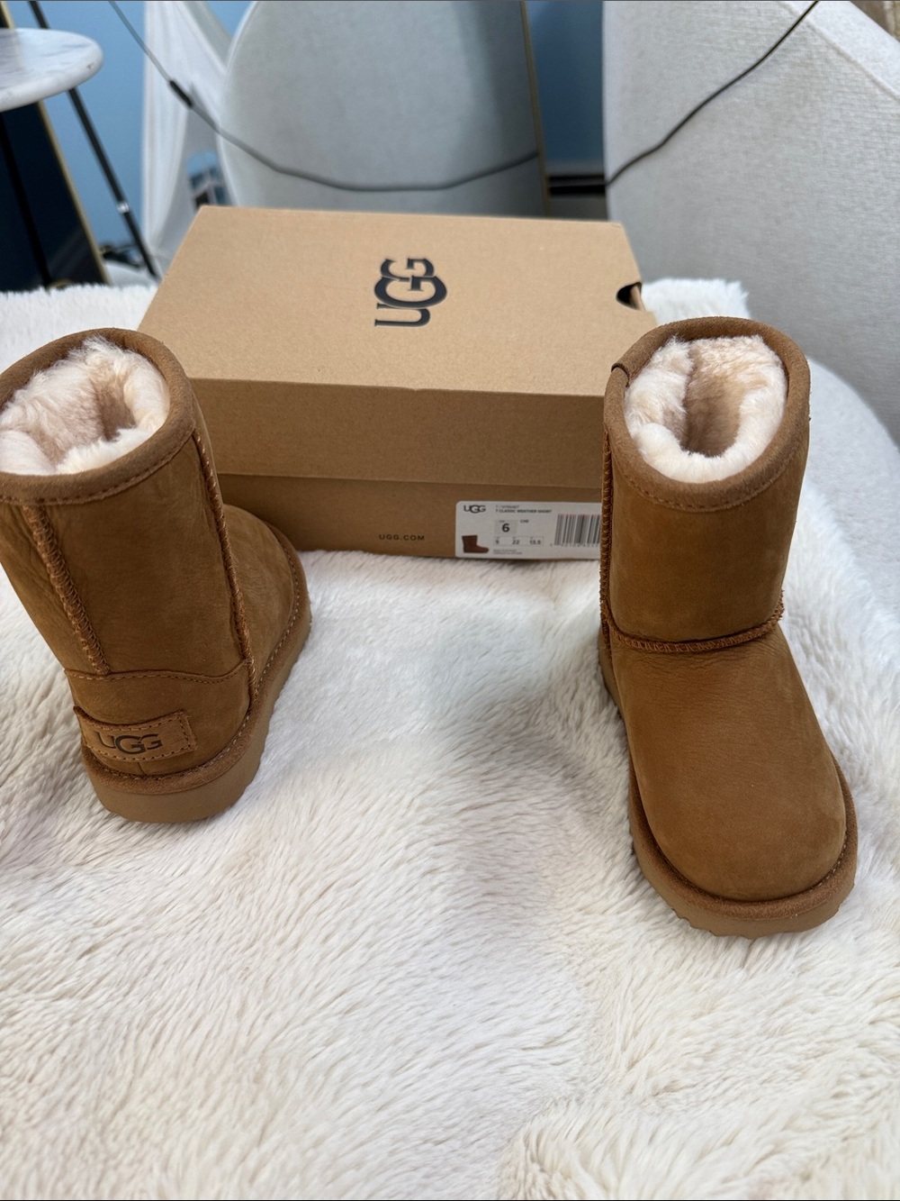 UGG Kids Classic Chestnut Shearling Boots